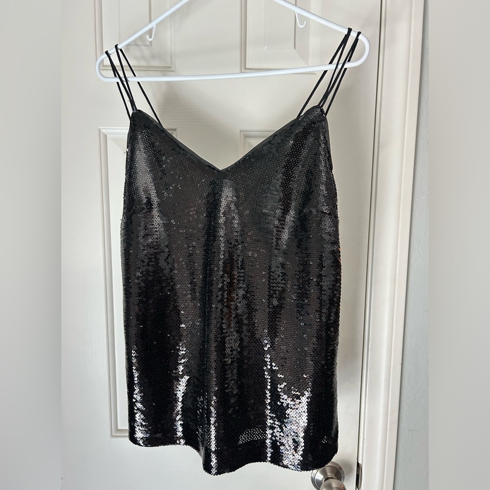 H&M Sequin Spaghetti Strap Blouse - Size S - NWT